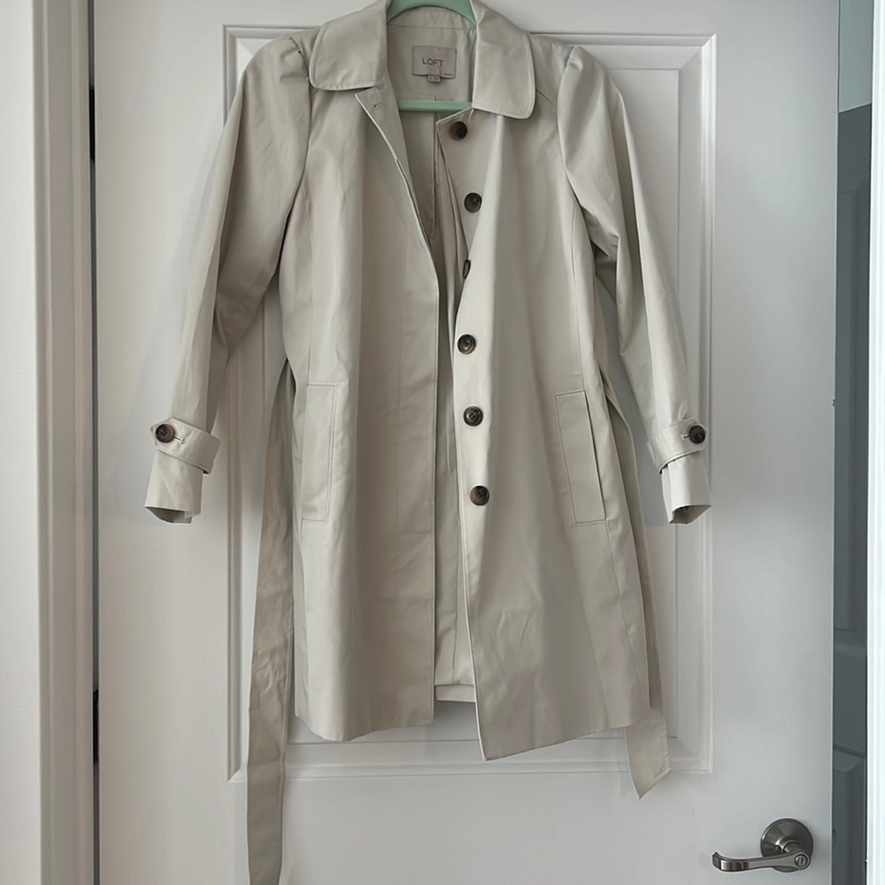 LOFT trench coat size SP